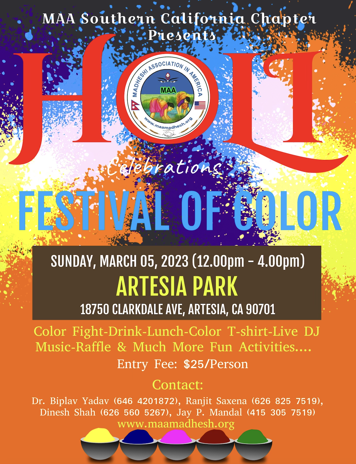 MAA California Chapter hosts Holi event